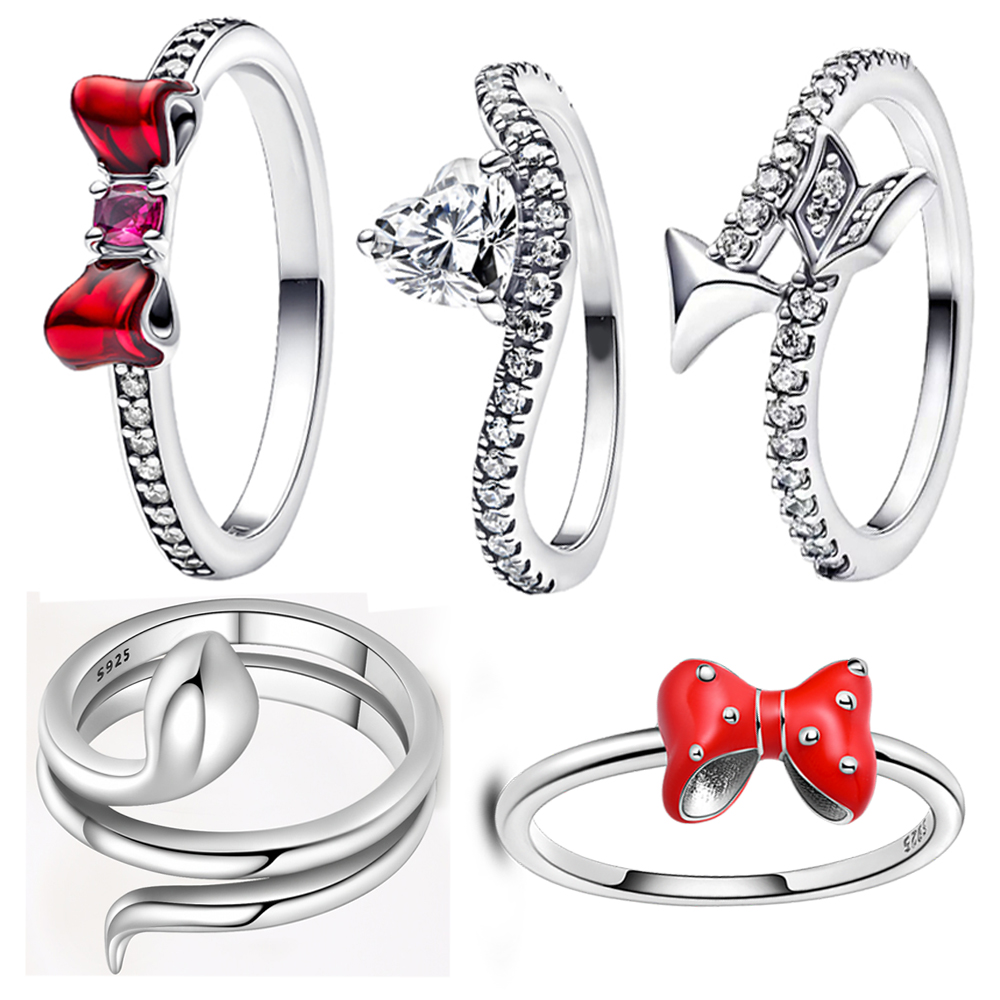 Tie Clip Silver - 新しい 925 スターリングシルバーレッドボウ & エターナルハート &