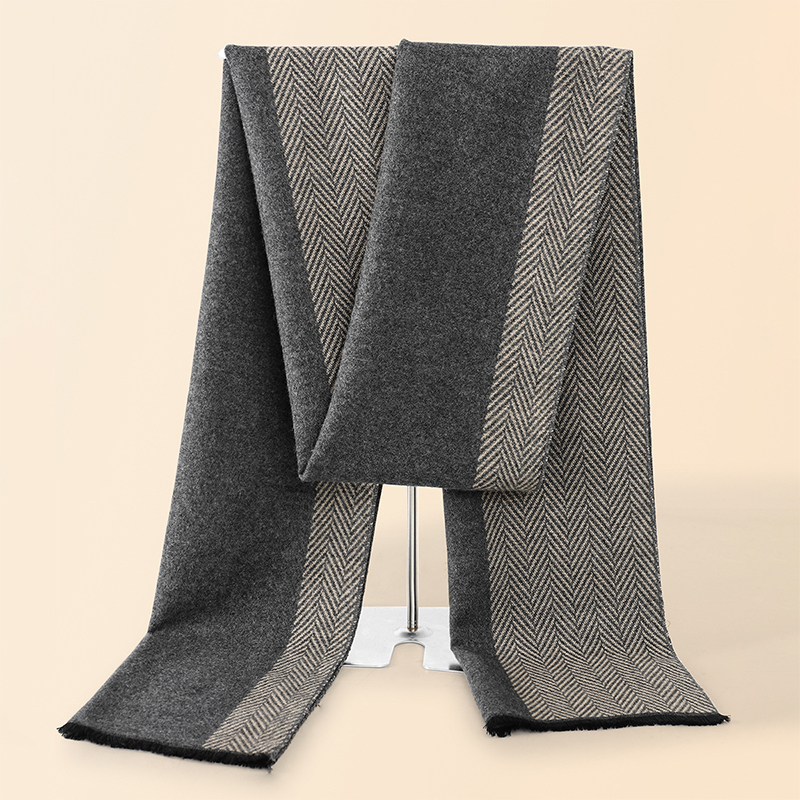 Muffler Men Wool - 高級冬用メンズスカーフショール暖かい秋用カシミヤハンカチソフトアウトドアマフラー布ファンダ無地メンズスカーフ2025