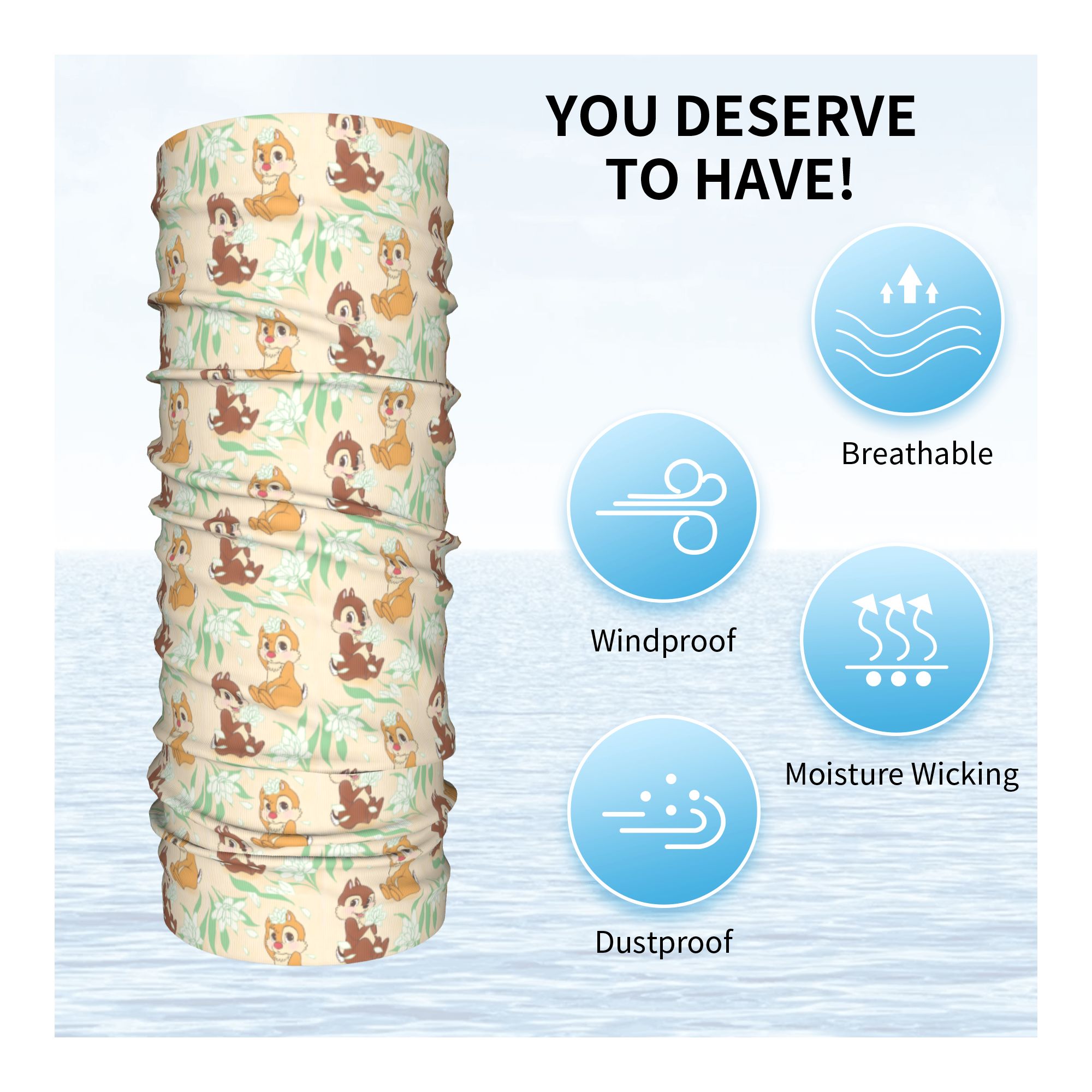 カスタムキュートC-チップとD-デールバンダナネックウォーマ - Neck Warmer Tube のレビューと価格
