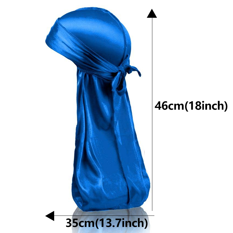 1-4 個新シルク Durag バンダナターバン帽子男性通気 - Bandana Doo Rag のレビューと価格